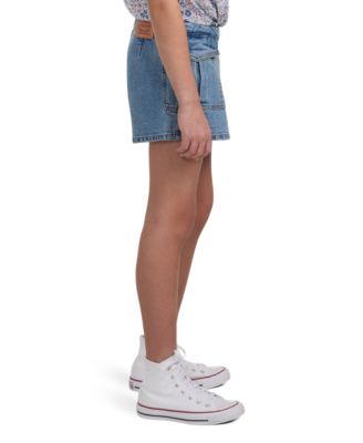 Big Girls High Rise Cargo Denim Skort
