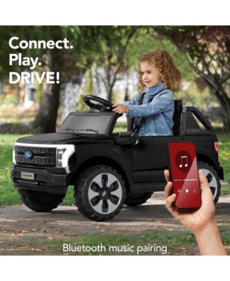 Kids 12V Ride On Car Officially Licensed Ford Lightning Truck w/ Remote, LED Lights