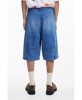 Men's Upcycling denim Bermuda shorts