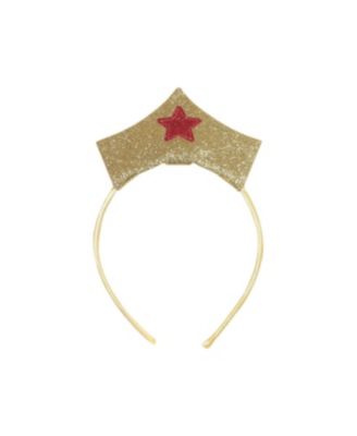 DC Comics Wonder Woman Costume T-Shirt Tulle Skirt Headband and Cape 4 Piece Set