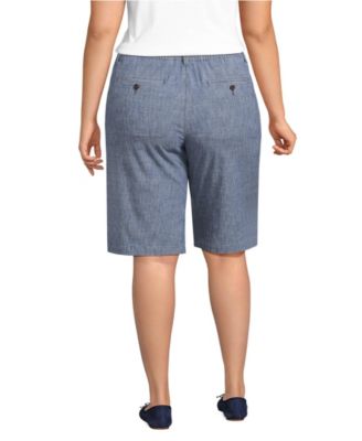 Plus Size Classic 12" Chambray Shorts