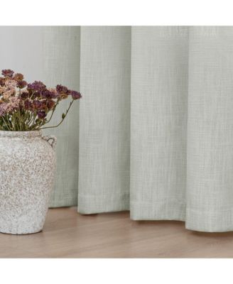 Linen Blend Privacy and Light Filtering Texture Grommet Pair 2 Panels