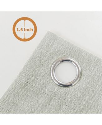 Linen Blend Privacy and Light Filtering Texture Grommet Pair 2 Panels