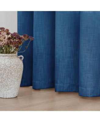 Linen Blend Privacy and Light Filtering Texture Grommet Pair(2 Panels)