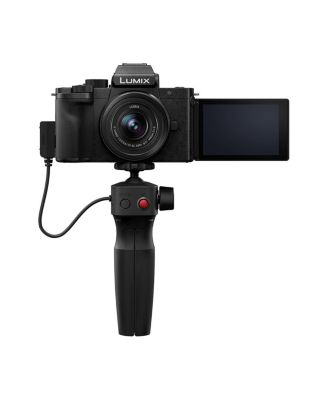 LUMIX DC-G100D Mirrorless Camera with G Vario 12-32mm f/3.5-5.6 ASPH OIS Lens and Tripod Grip, Bundle with DMW-BLG10 Battery, 64GB SDXC
