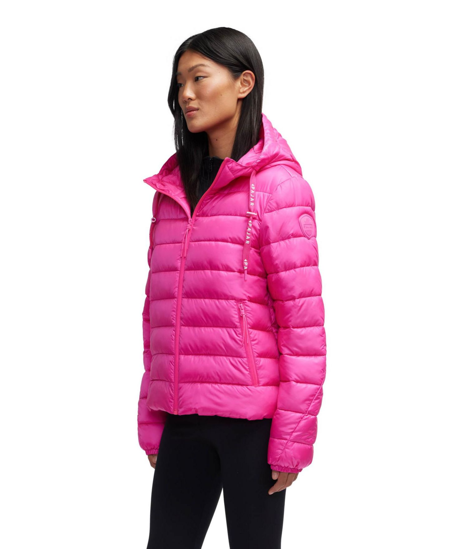 Женская куртка PAJAR Kateri Light Weight Boxy Puffer, цвет: Розовый сияющий — фото 2