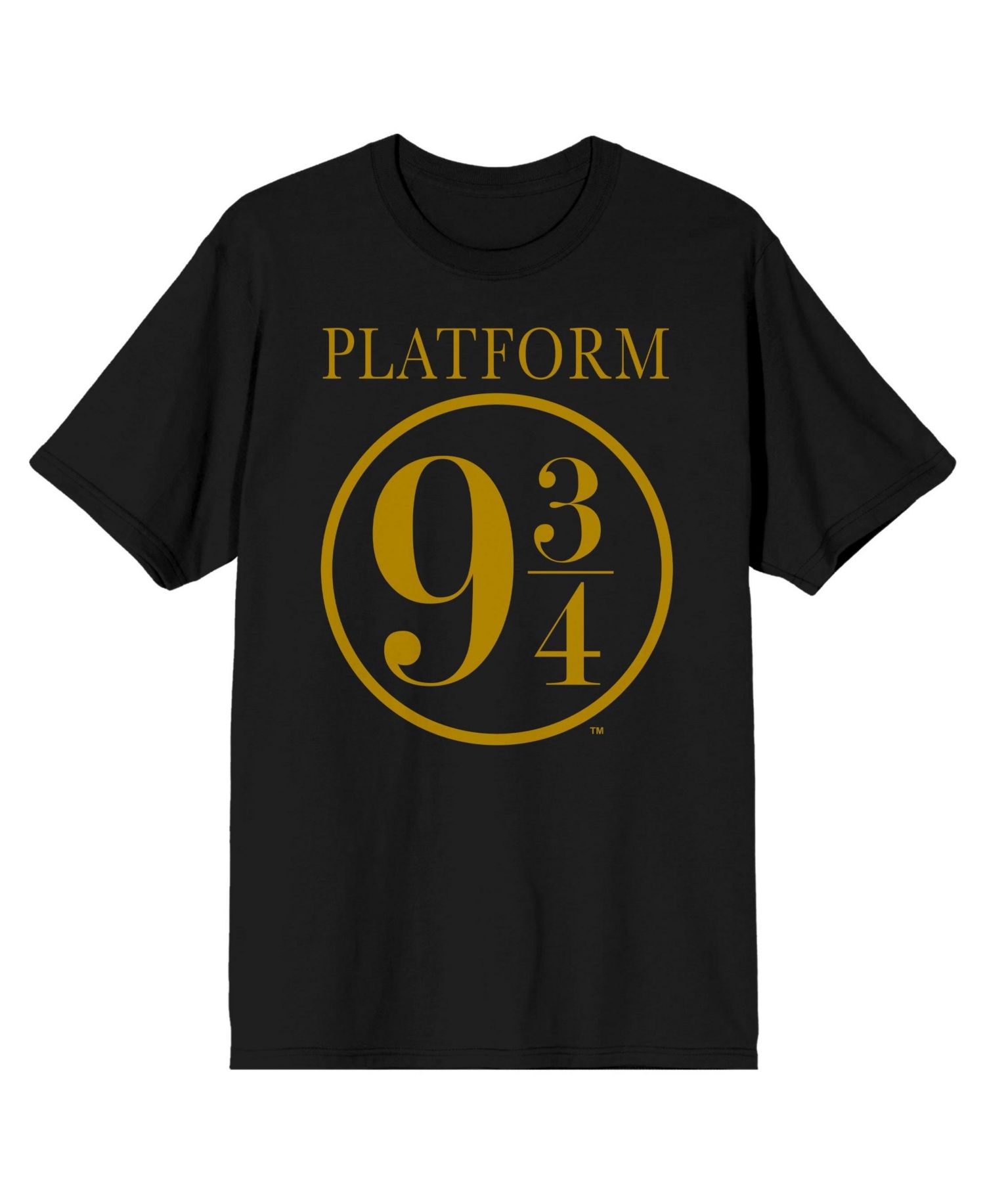 Big & Tall Hogwarts Express Platform Nine and Three-Quarters 9 3/4 Black Tee T-Shirt Shirt-4XL