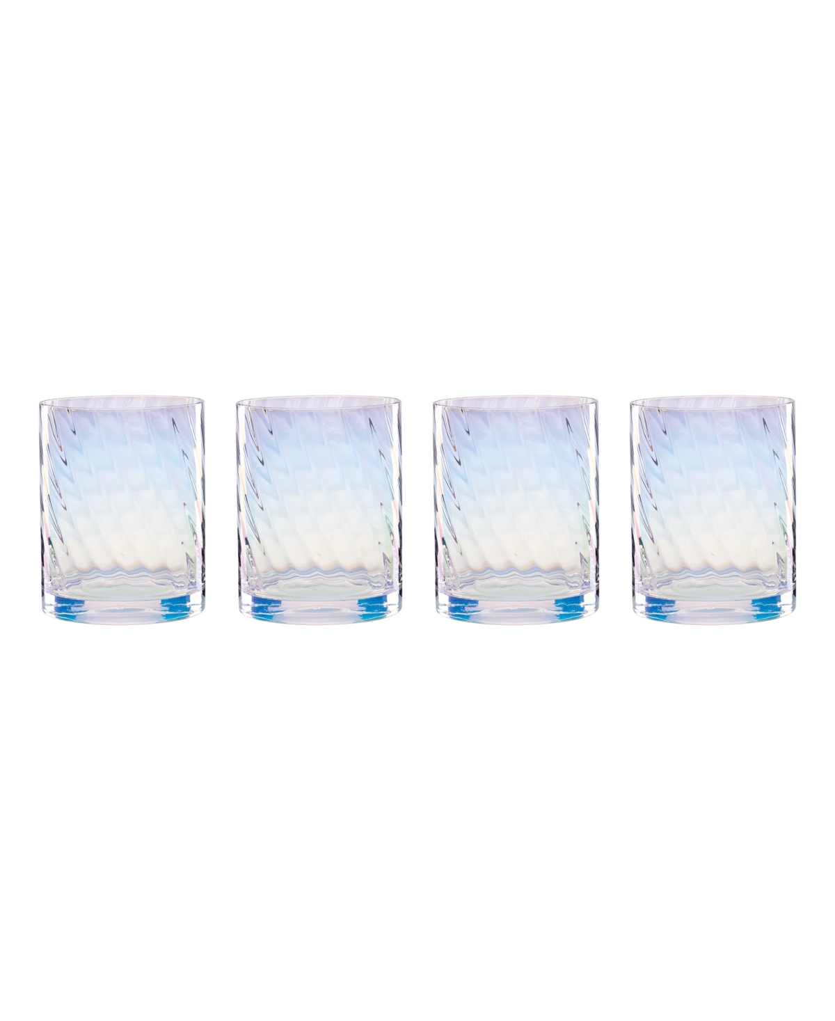 Lenox Tuscany Classics Iridescent Double Old Fashioned Glasses, Set Of 4 In Clear