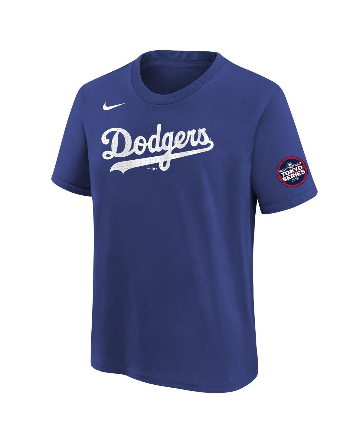 Nike Big Boys And Girls Shohei Ohtani Royal Los Angeles Dodgers Name Number T-shirt In Royal