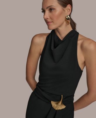 Donna Karan New York Women's Cowl-Neck Gown - Macy's