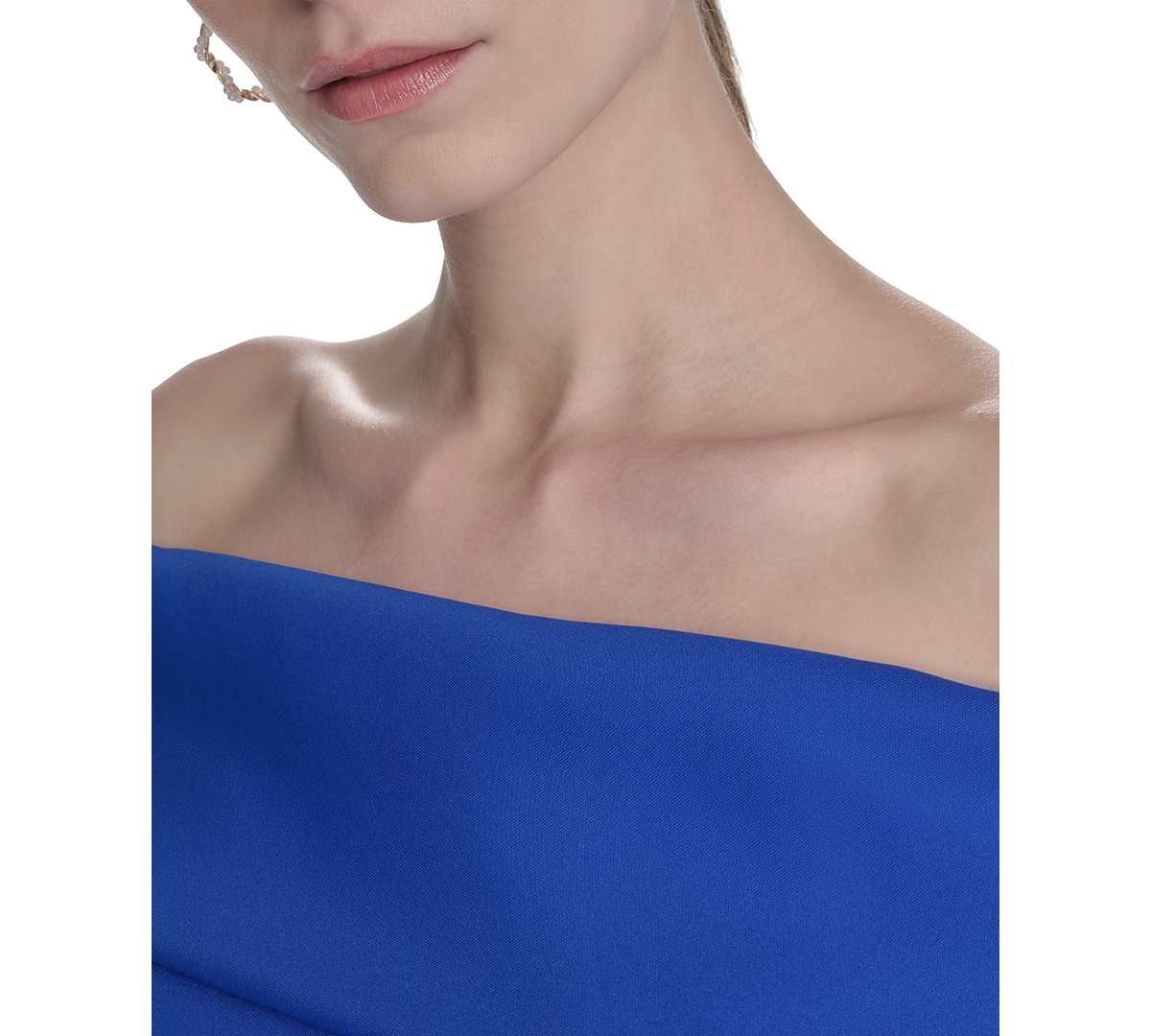 Shop Eliza J Women's High-low Off-the-shoulder Gown In Cobalt