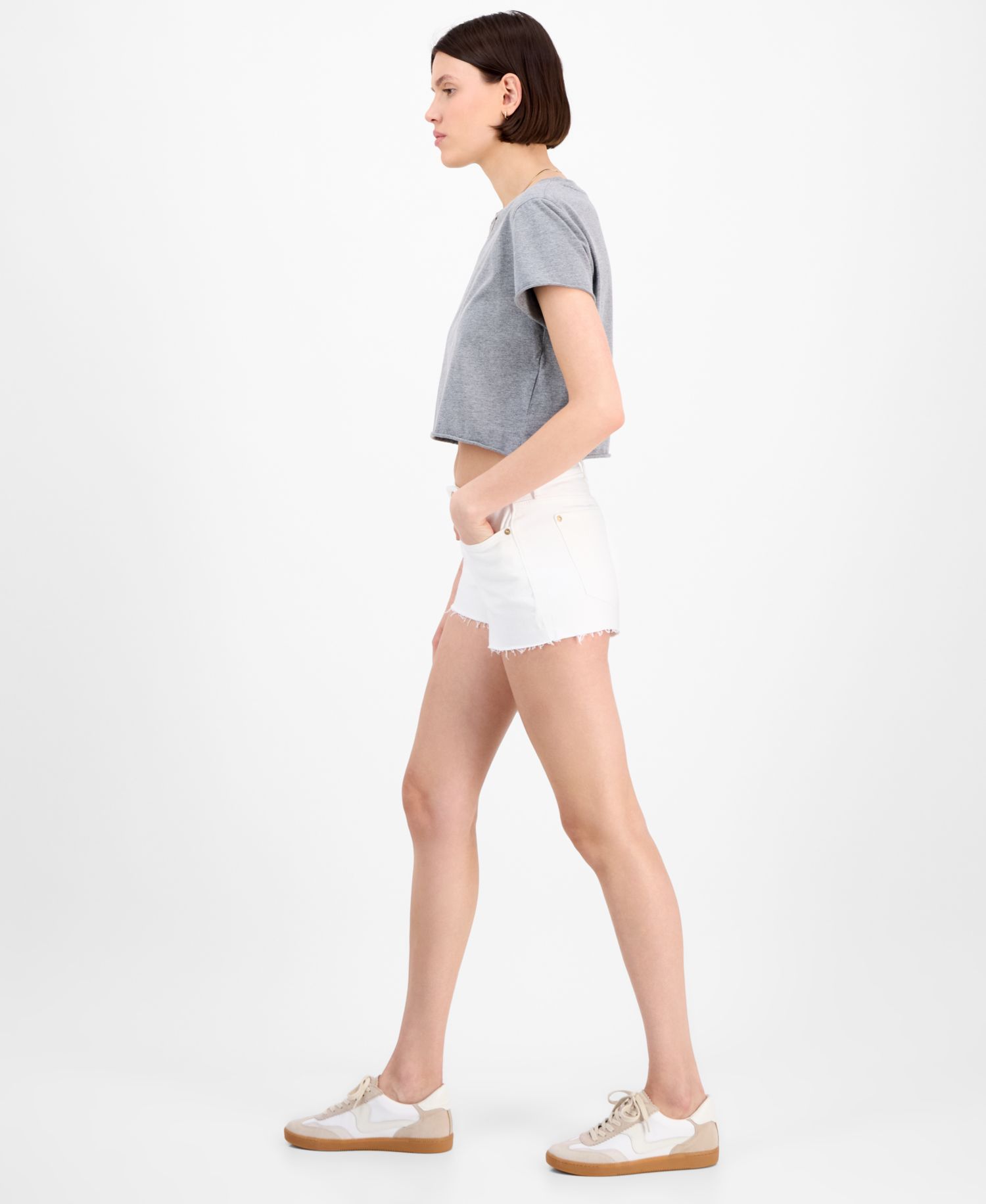 Women's Mid-Rise Cut-Off Denim Shorts