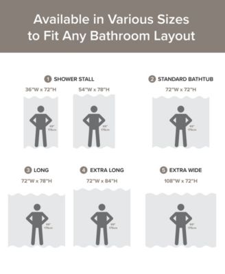 Spa Waffle 3M-Scotchgard™ Shower Curtain, 54" x  78"