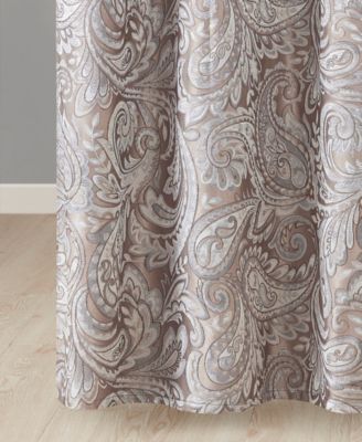 Aubrey Jacquard Beaded Shower Curtain, 72" x  72"