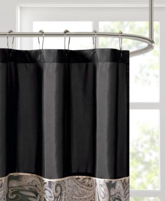 Aubrey Jacquard Beaded Shower Curtain, 72" x  72"