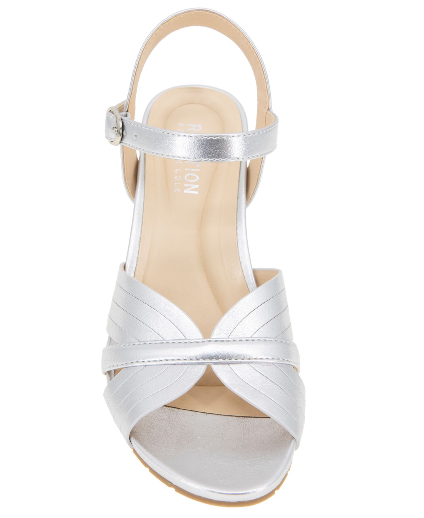 Женские сандалии Kenneth Cole Reaction Gomi Wedge, цвет: Серебряный — фото 7