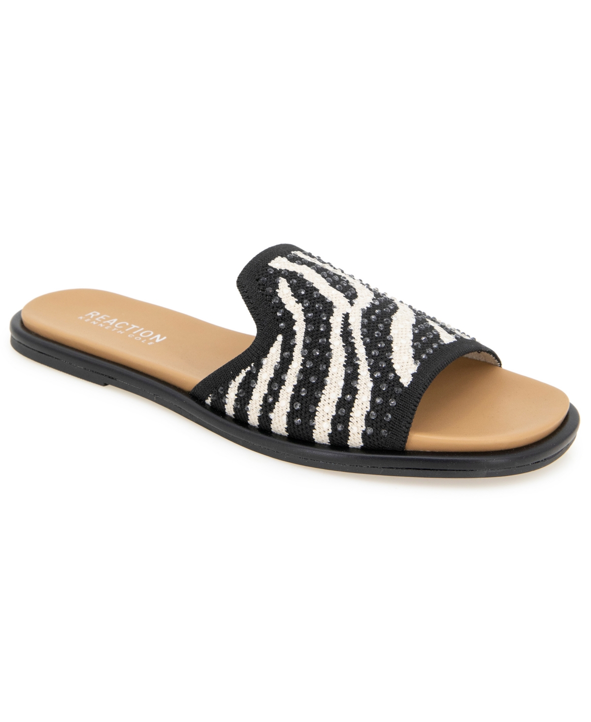 Women's Warmth Slide Flat Sandals - Leopard Knit