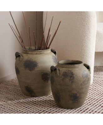 Rhodes Terracotta Vase Set 2