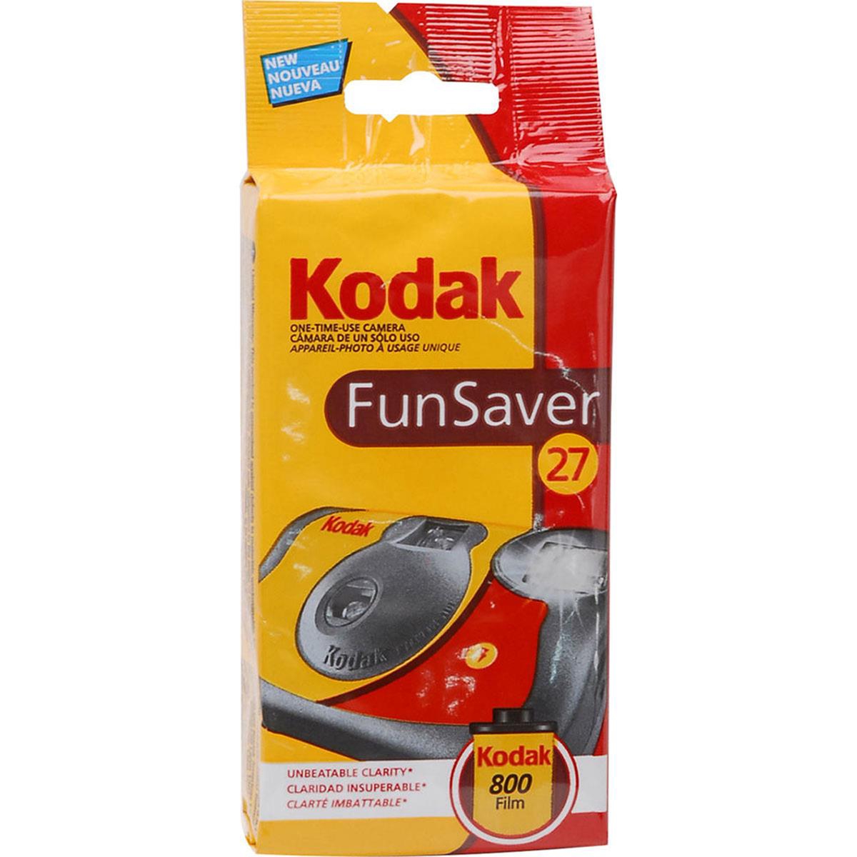 Kodak Kodak Fun Saver 35mm One-Time-Use Disposable Camera with Flash, 27 Exposures 6-pack With Slinger Camera Bag