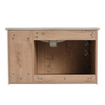 30inch Floating Wall Mounted Bathroom Vanity Soft Close Cabinet Door Single Door Design without Basin