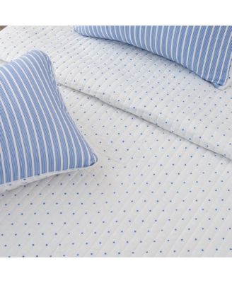 Tiny Stripes Microfiber Quilt Set With Shams