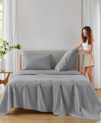 Super 144-Thread Count Cotton 4-Pc. Sheet Set, Queen