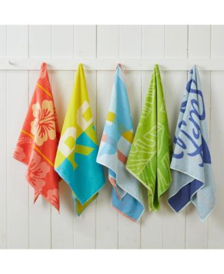 100% Cotton Jacquard 2 Pack Summer Beach Towels