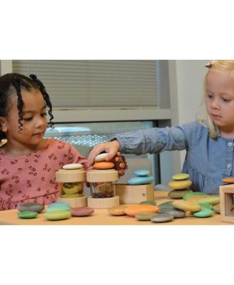 Kaplan Early Learning Natural Sorting Stones - Nature Collection - 36 Pieces
