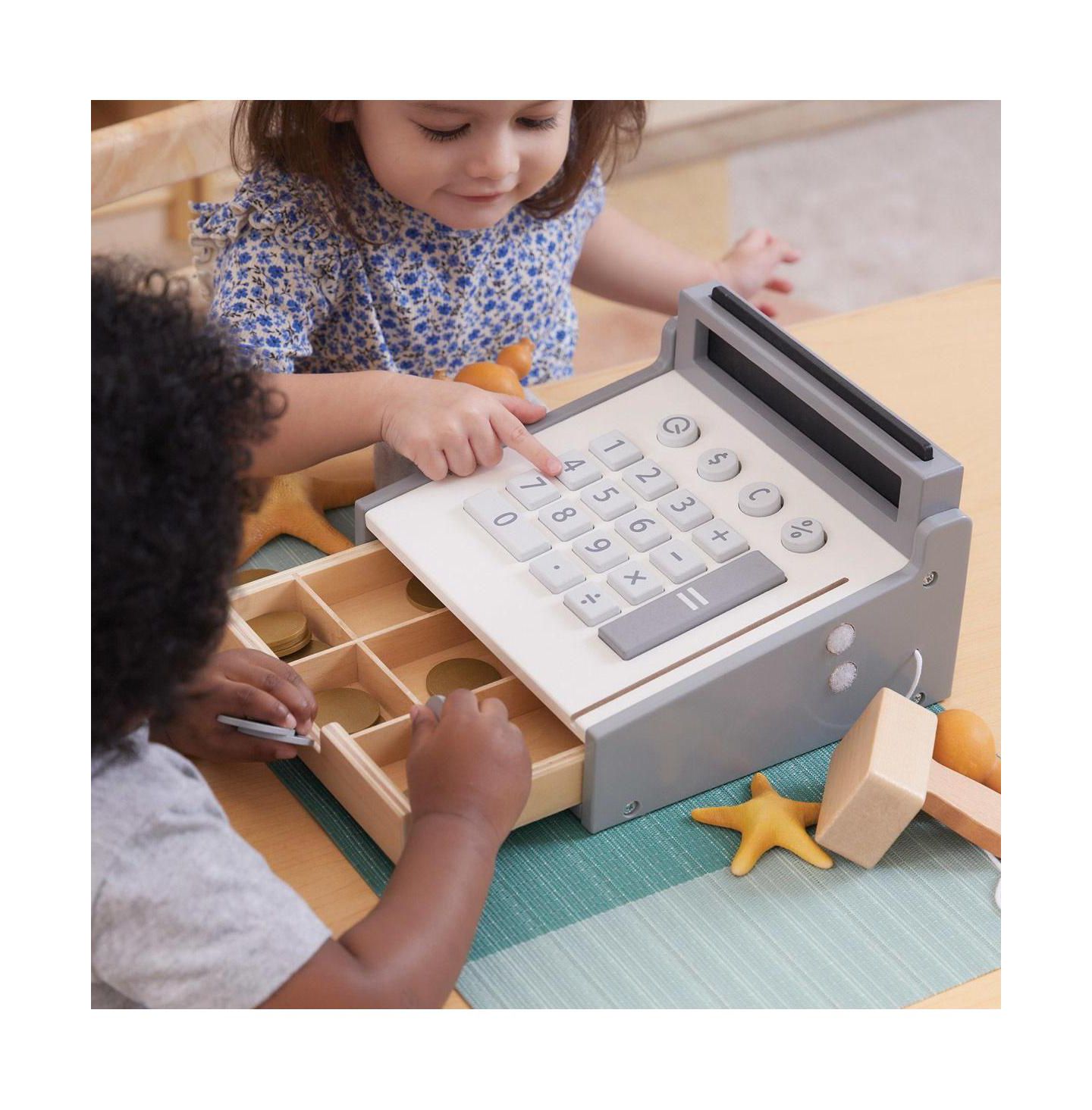 Детская игрушка Kaplan Early Learning Wooden Cash Register, Ages 18 Months+ — фото 5