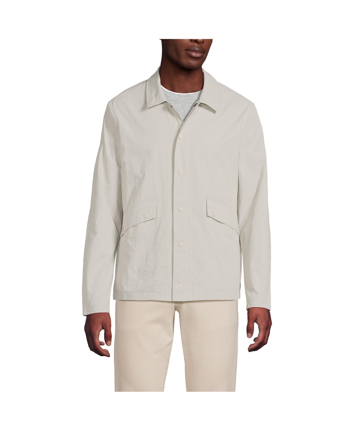 Men's Crinkle Jacket - Light stone