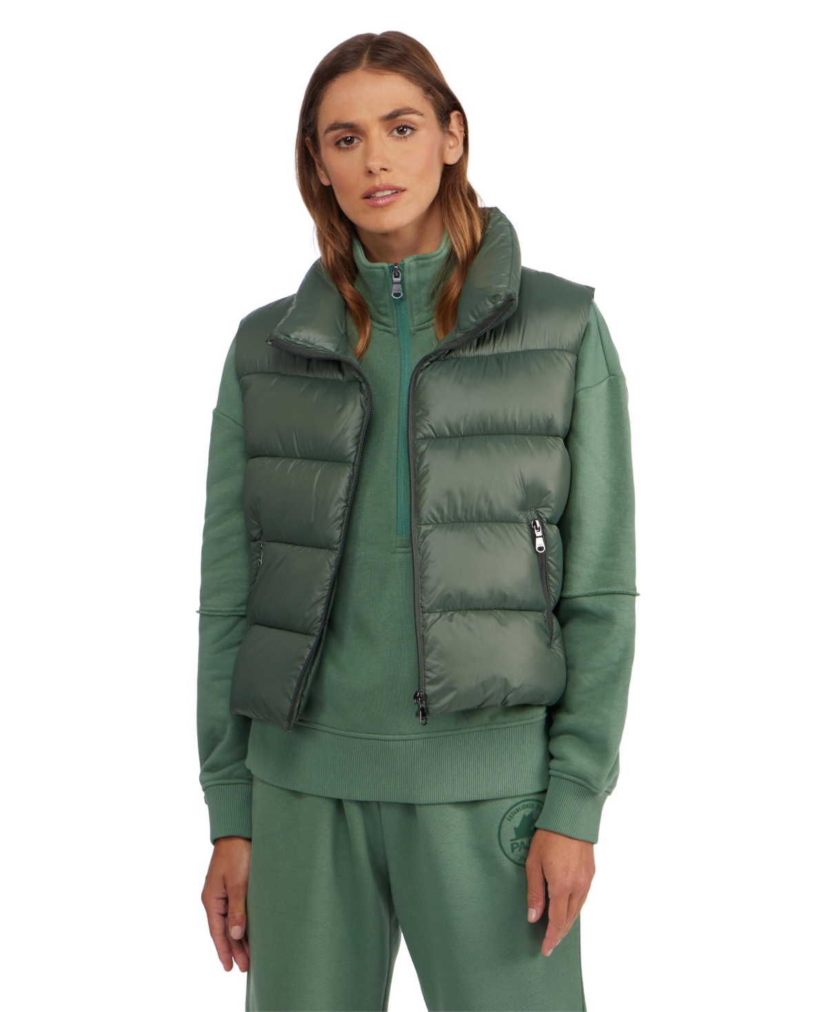 Shop Pajar Women's Vela Lightweight 3-in-1 Puffer In Olive Oil