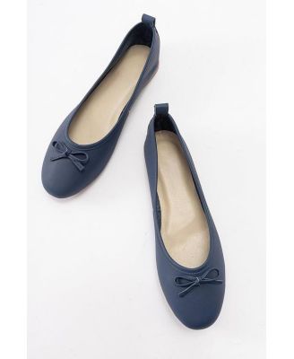Florence Leather Ballerina Flats