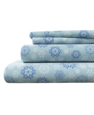 Ultra-Soft Turkish Cotton Flannel Winter Floral Print Sheet