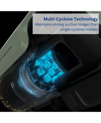 GO Pet Cordless Stick Vacuum with ZeroTangle Brush Technology, Powder Blue (GO303)