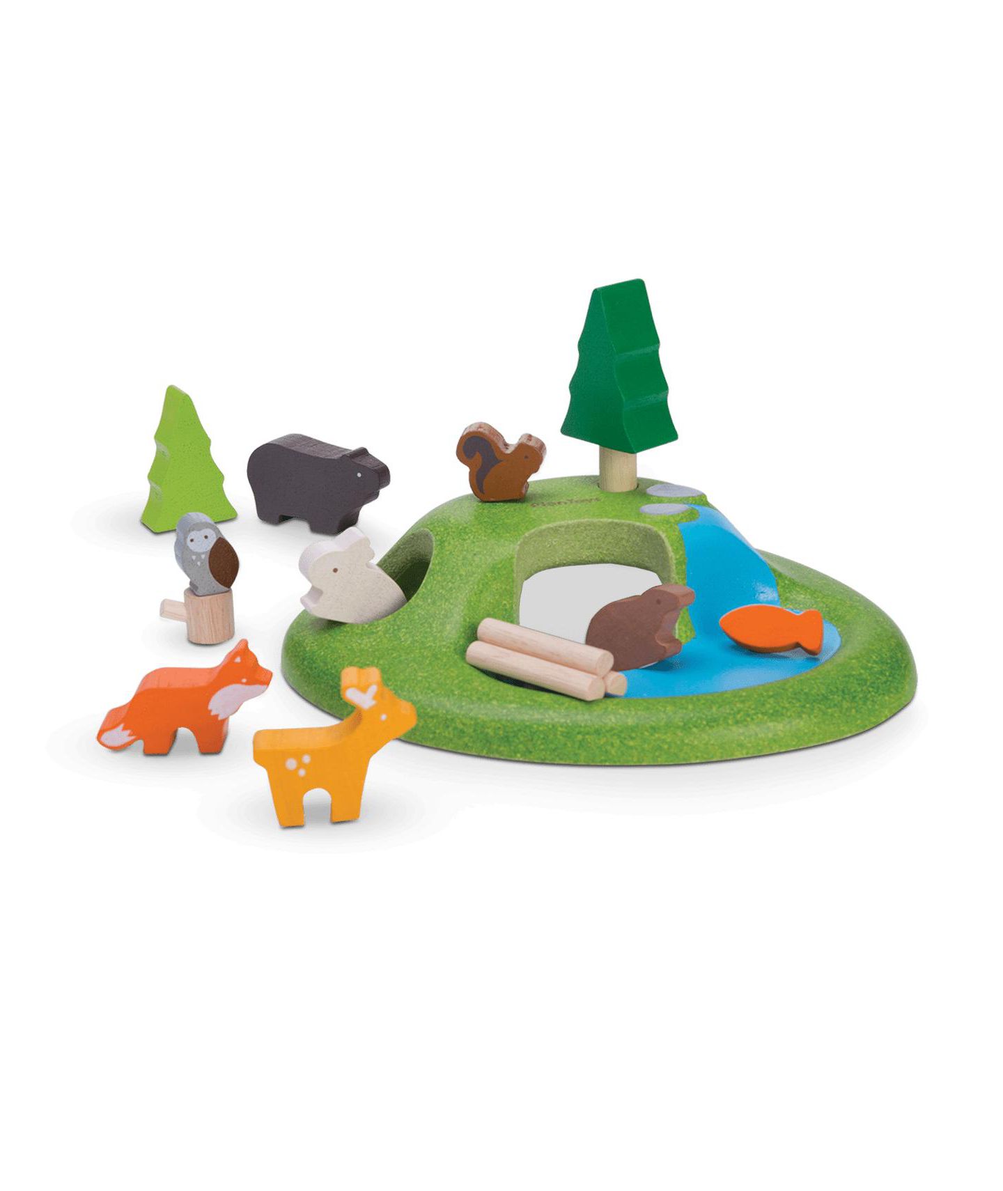 Детский игровой набор PlanToys Animal Forest 12-Piece Playset, Ages 3+ — фото 1