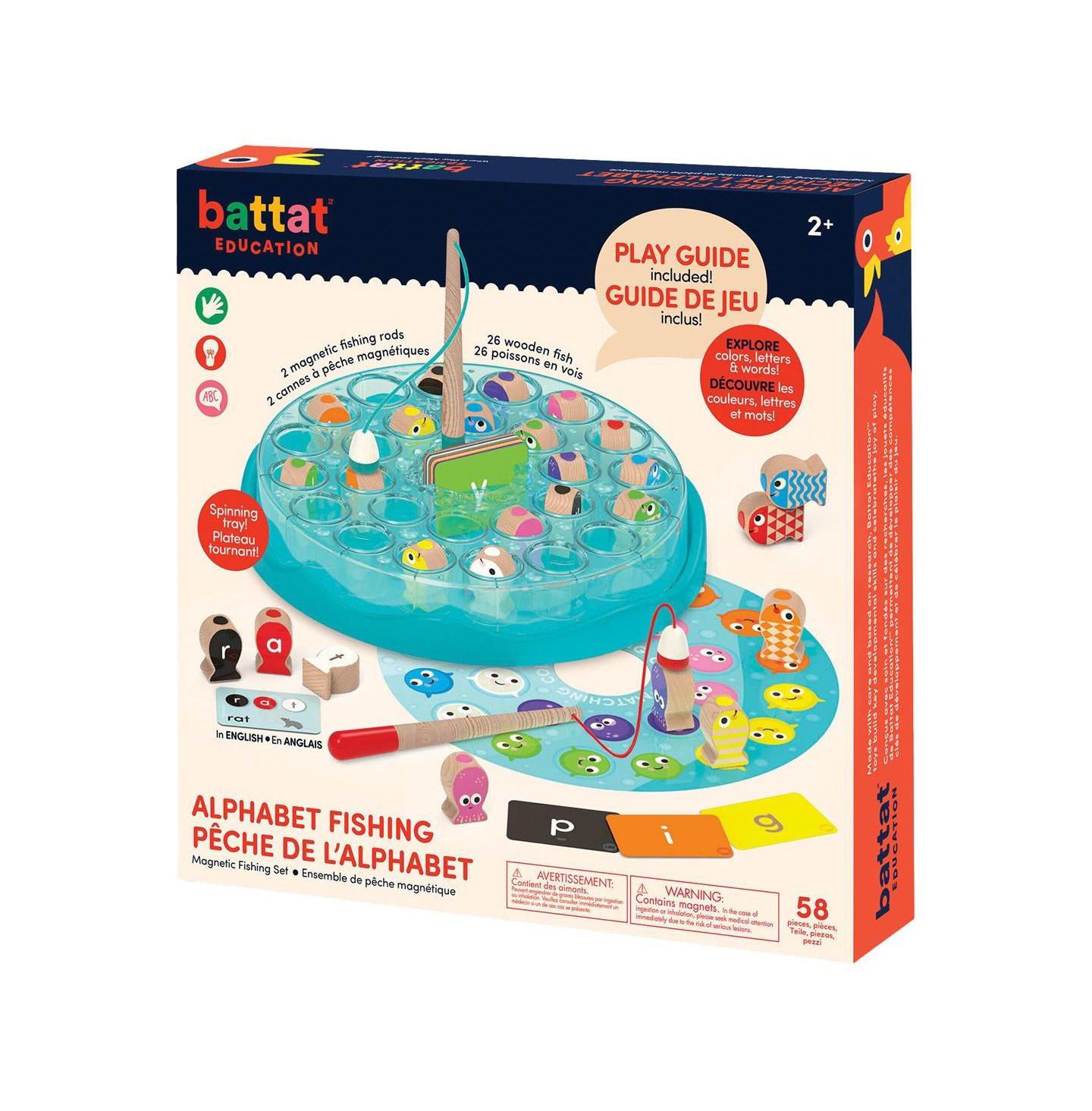 Детские игрушки Battat Magnetic Alphabet Fishing Game, цвет: Пастельный синий — фото 4