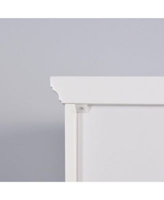 Bathroom Floor Storage Cabinet with 2 Doors Living Room Wooden Cabinet with 6 Shelves 15.75 x 11.81 x 66.93 inch