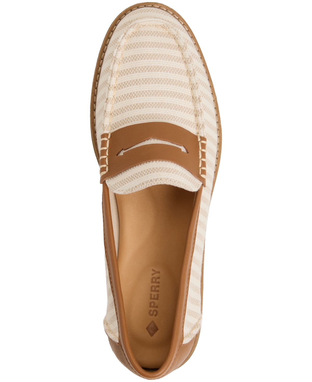 Sperry Seaport Penny Loafer In White