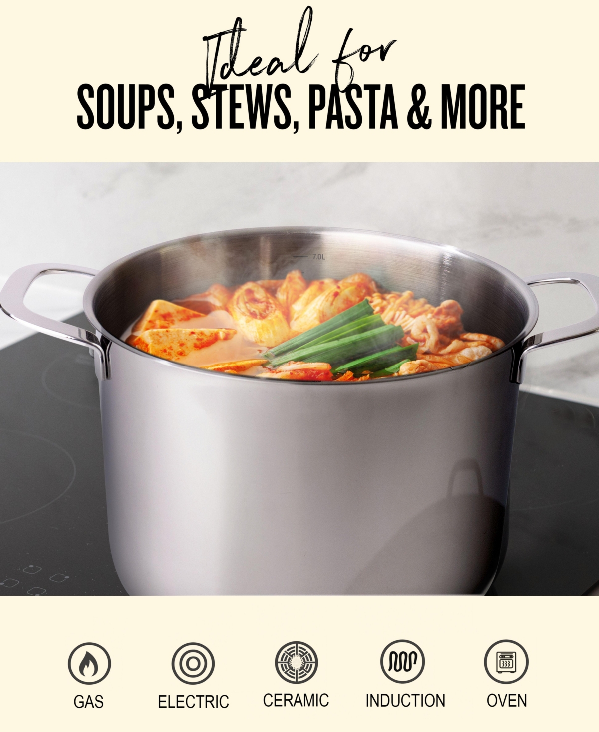 Alva Maestro 5-Piece Stainless Steel Cookware Set