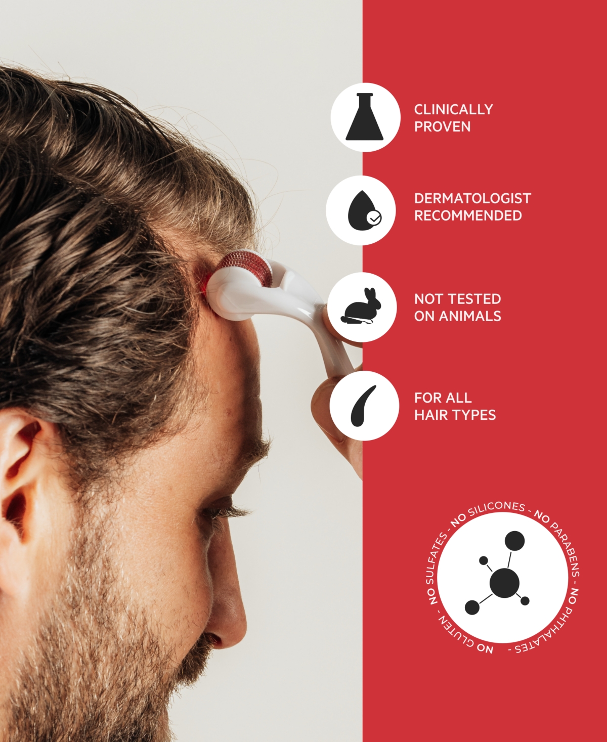 Ds Laboratories Stimuroller Microneedle Hair Follicle Stimulation System, 0.5 Mm