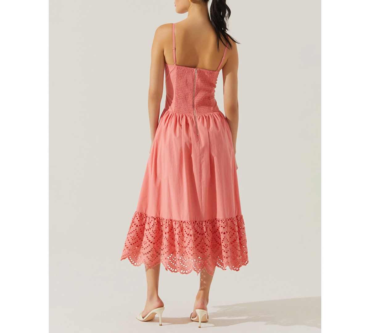 Astr Nathalia Dress In Coral
