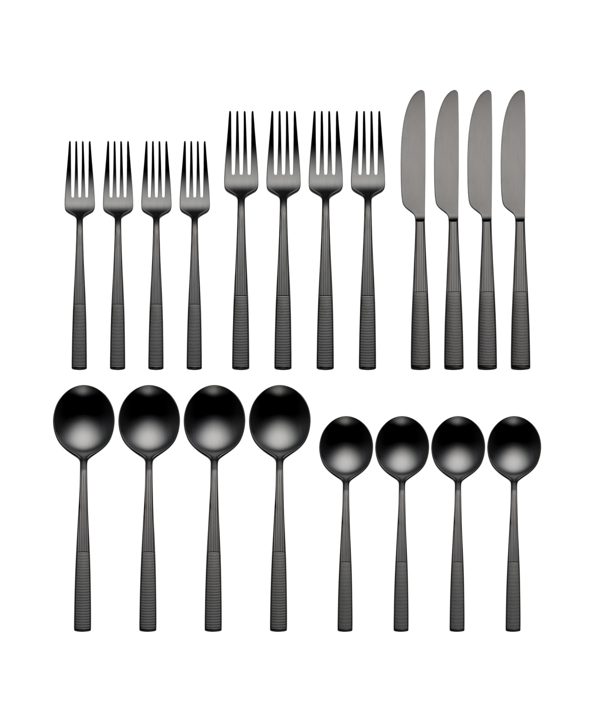 Lenox Modulus Satin 20-pc. Flatware Set, Service For 4 In Black