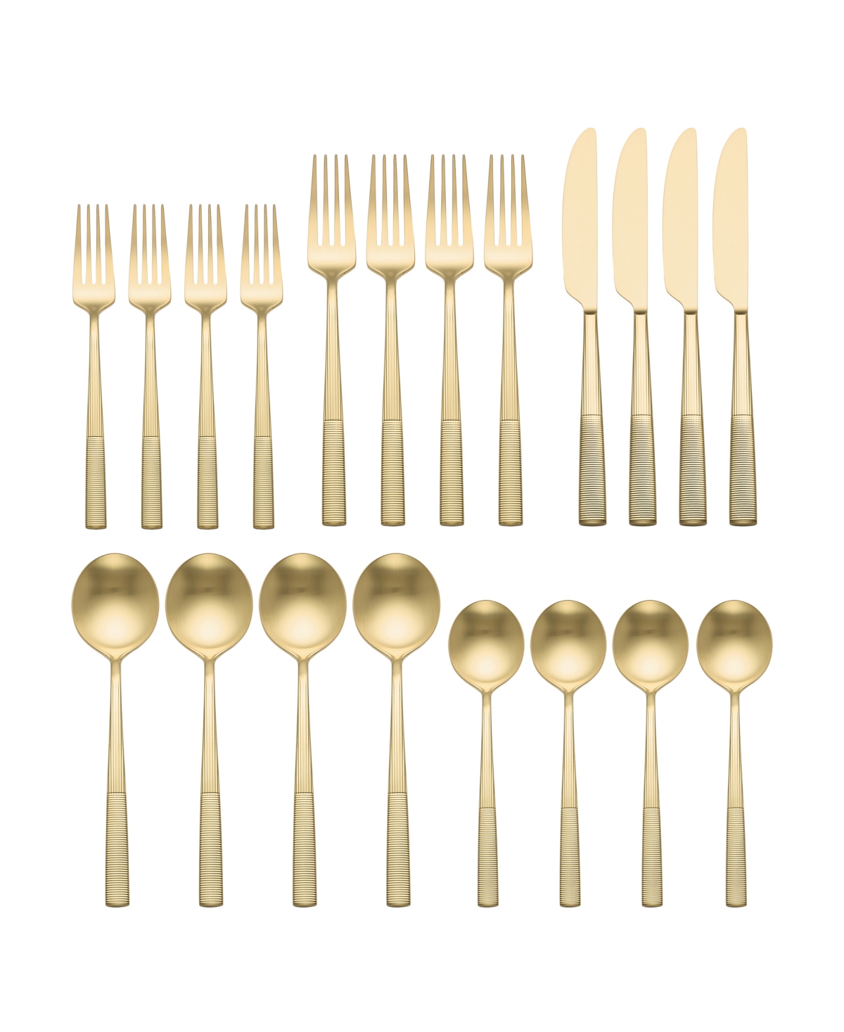 Lenox Modulus Satin 20-pc. Flatware Set, Service For 4 In Gold