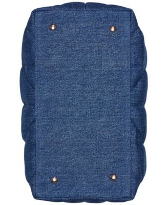 Voyage Medium Quilted Denim Tote