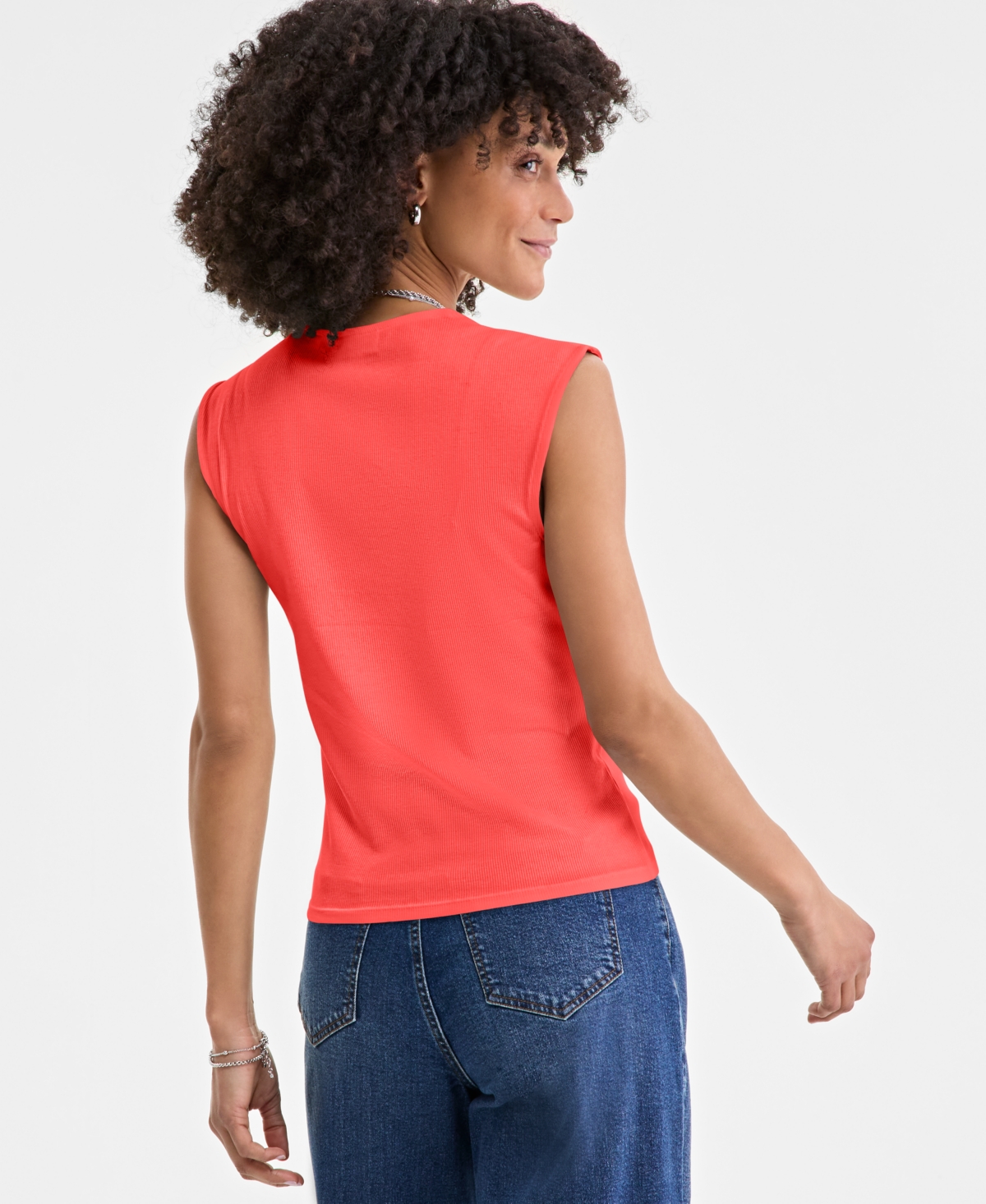On 34th Women's Knit Scoop-neck Raglan-cap-sleeve Top, Exclusively At Macy's In Fiery Red