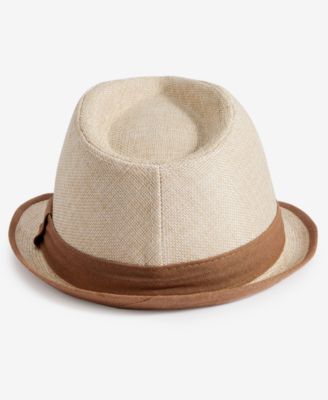 Men's Contrast Trim Fedora Hat