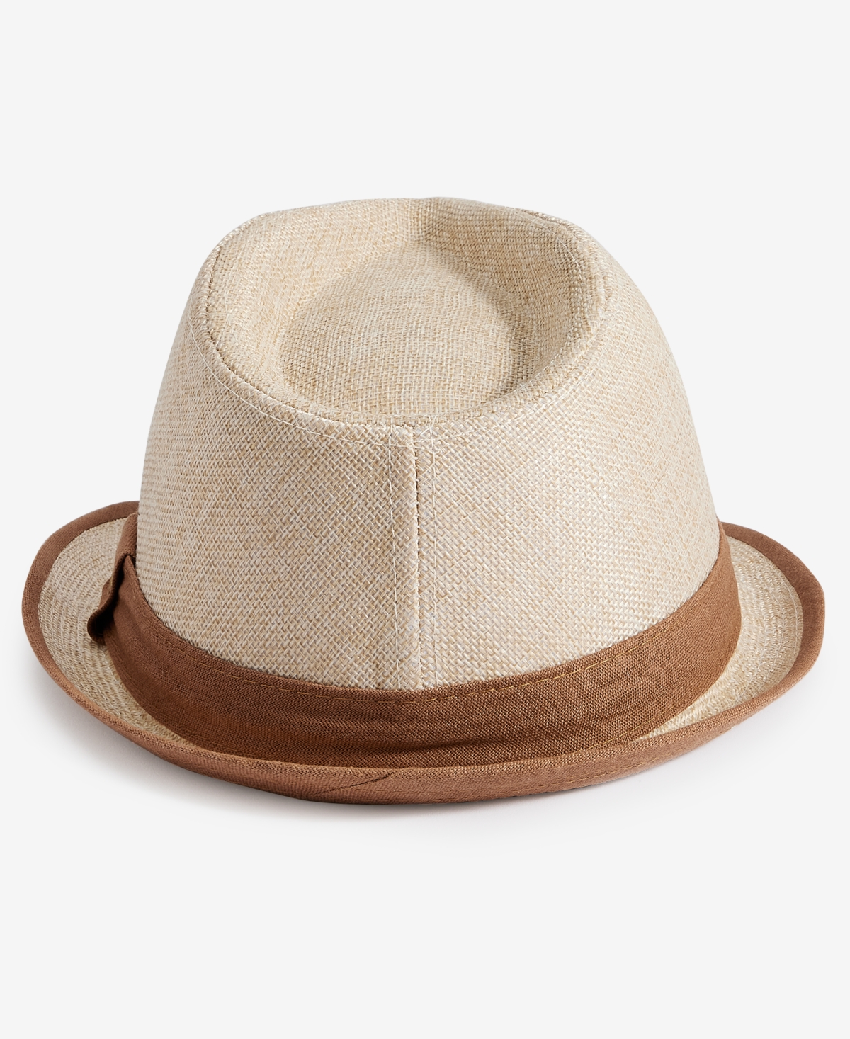 Dorfman Pacific Men's Contrast Trim Fedora Hat In Tea