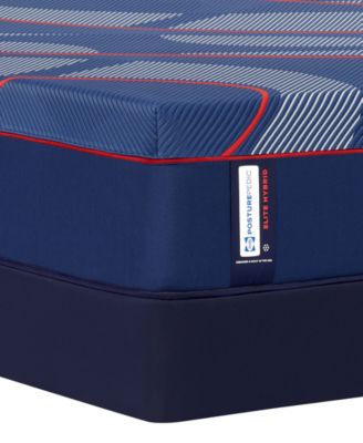 Posturepedic Elite Albany II 13" Medium Hybrid Tight Top Mattress Set - Queen