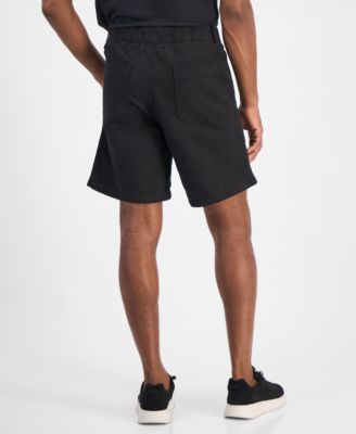 Men's Gabri Relaxed Fit Belted Mixed Media 7" Shorts