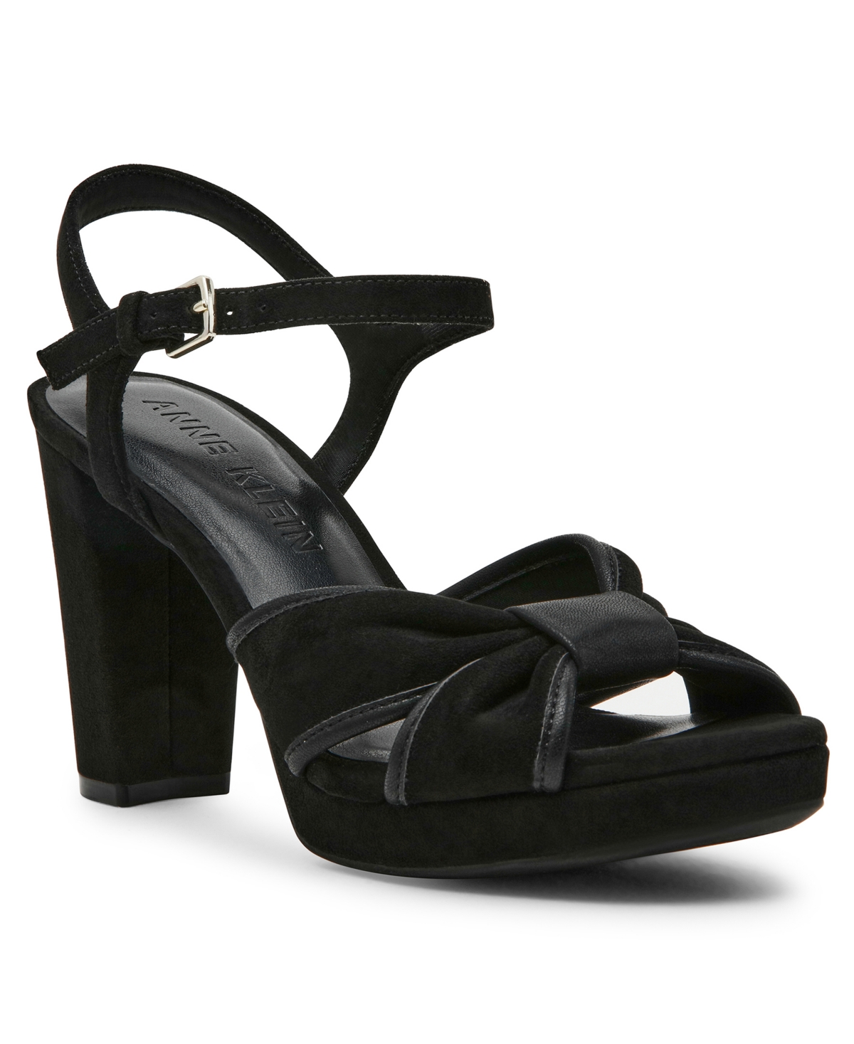 Women's Verde Block Heeled Dress Sandals - Natural Suede